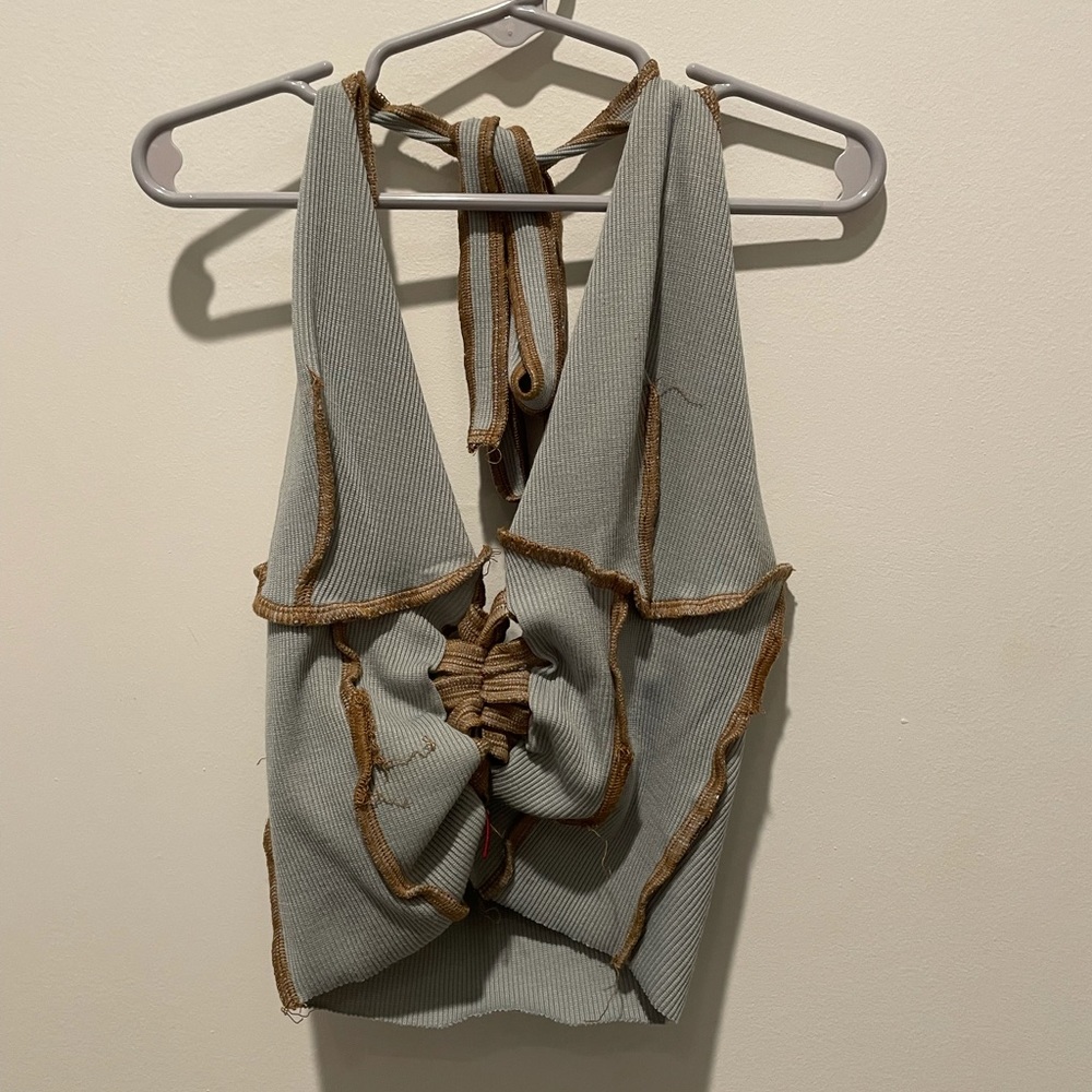 Cropped halter tank